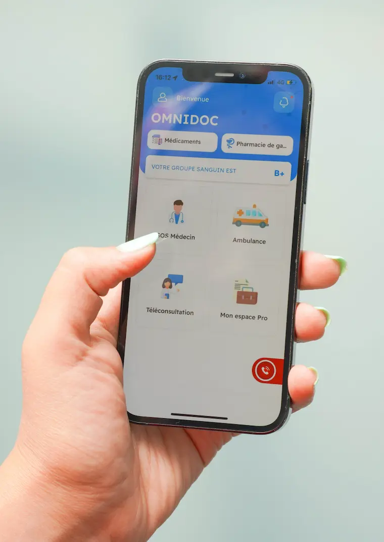 Téléconsultation médicale via l'application Omnidoc au Maroc – Accès rapide aux services médicaux en ligne.